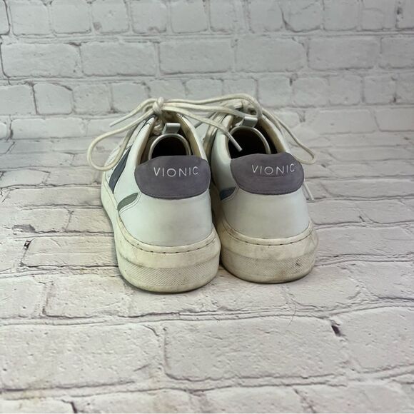 VIONIC SIMASA Womens Comfort Arch Support Sneakers Blue White Leather size 9 - Picture 4 of 9